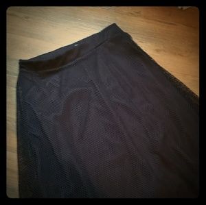Black netting skirt